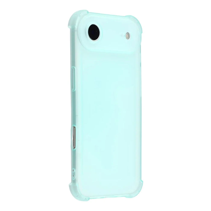 For iPhone Air Case Skin Touch Matte TPU Phone Back Cover Precise Cutouts - Transparent Green - 1