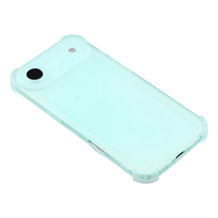 For iPhone Air Case Skin Touch Matte TPU Phone Back Cover Precise Cutouts - Transparent Green - 4