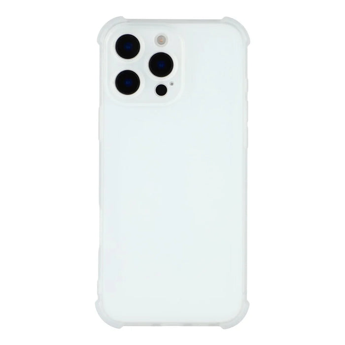 For iPhone 16 Pro Max Case Skin Touch Matte TPU Phone Back Cover Precise Cutouts - Transparent White - 3