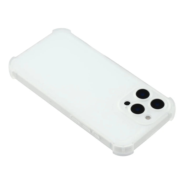 For iPhone 16 Pro Max Case Skin Touch Matte TPU Phone Back Cover Precise Cutouts - Transparent White - 5