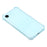 For iPhone 17e / 16e Case Skin Touch Matte TPU Phone Back Cover Precise Cutouts - Transparent Blue - 4