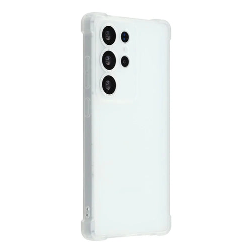 For Samsung Galaxy S25 Ultra Case Skin Touch Matte TPU Phone Back Cover Precise Cutouts - Transparent White - 1