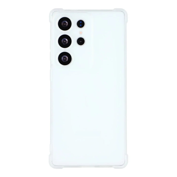 For Samsung Galaxy S25 Ultra Case Skin Touch Matte TPU Phone Back Cover Precise Cutouts - Transparent White - 3