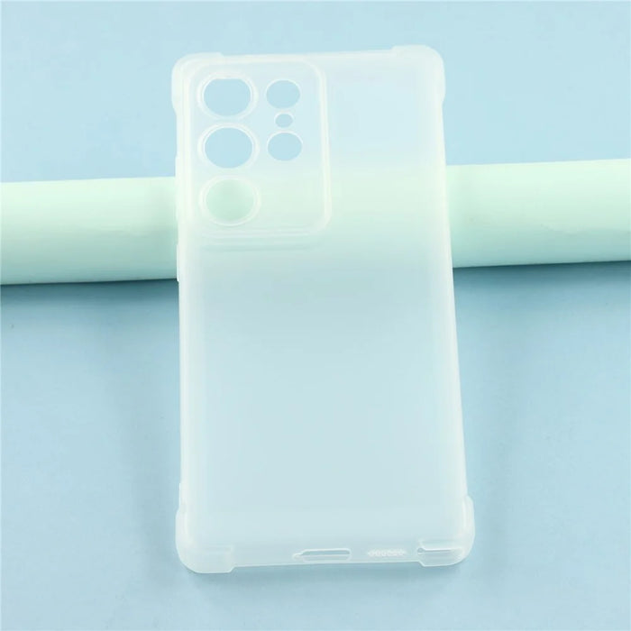For Samsung Galaxy S25 Ultra Case Skin Touch Matte TPU Phone Back Cover Precise Cutouts - Transparent White - 6