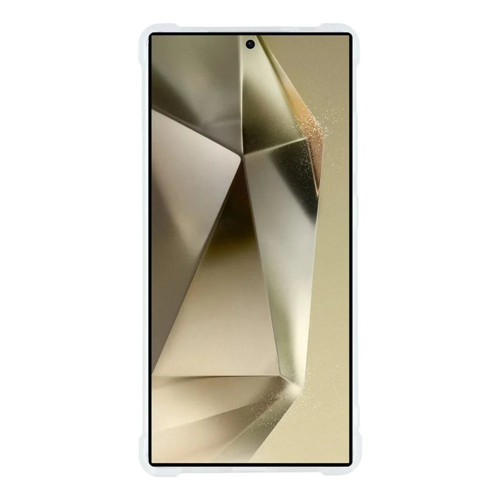 For Samsung Galaxy S24 Ultra Case Skin Touch Matte TPU Phone Back Cover Precise Cutouts - Transparent White - 2