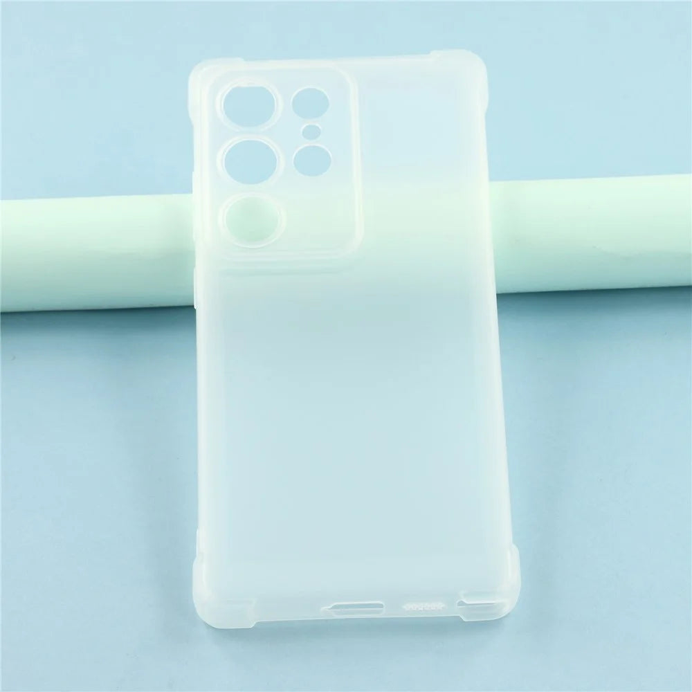 For Samsung Galaxy S24 Ultra Case Skin Touch Matte TPU Phone Back Cover Precise Cutouts - Transparent White - 6