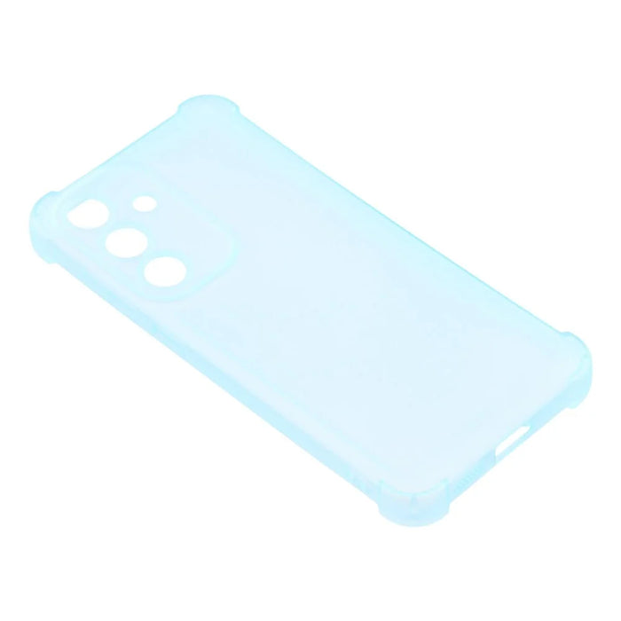 For Samsung Galaxy S24 FE Case Skin Touch Matte TPU Phone Back Cover Precise Cutouts - Transparent Blue - 4