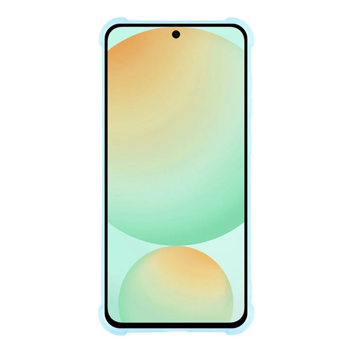 For Samsung Galaxy S25 Case Skin Touch Matte TPU Phone Back Cover Precise Cutouts - Transparent Blue - 2