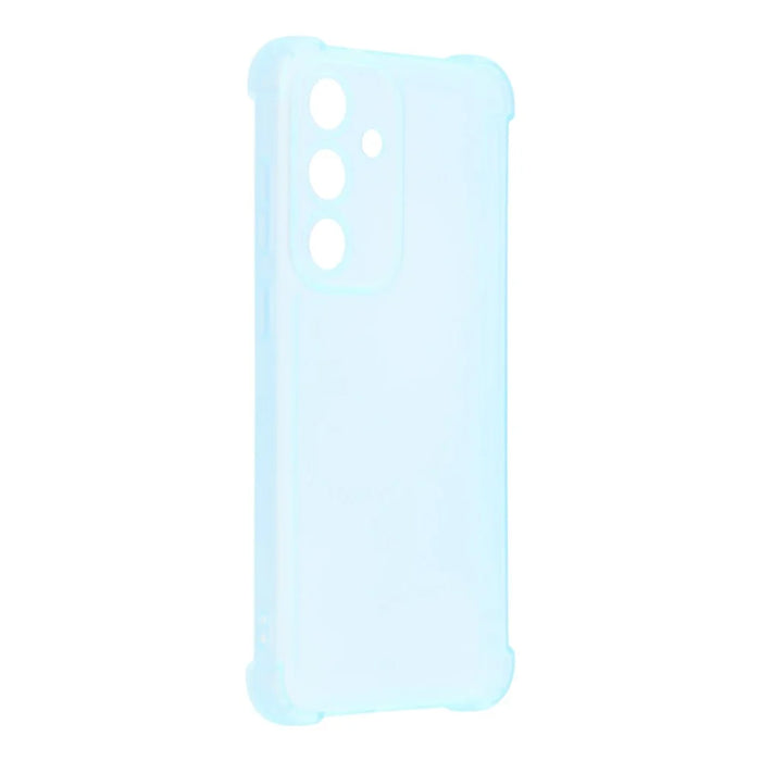 For Samsung Galaxy S25 Case Skin Touch Matte TPU Phone Back Cover Precise Cutouts - Transparent Blue - 3
