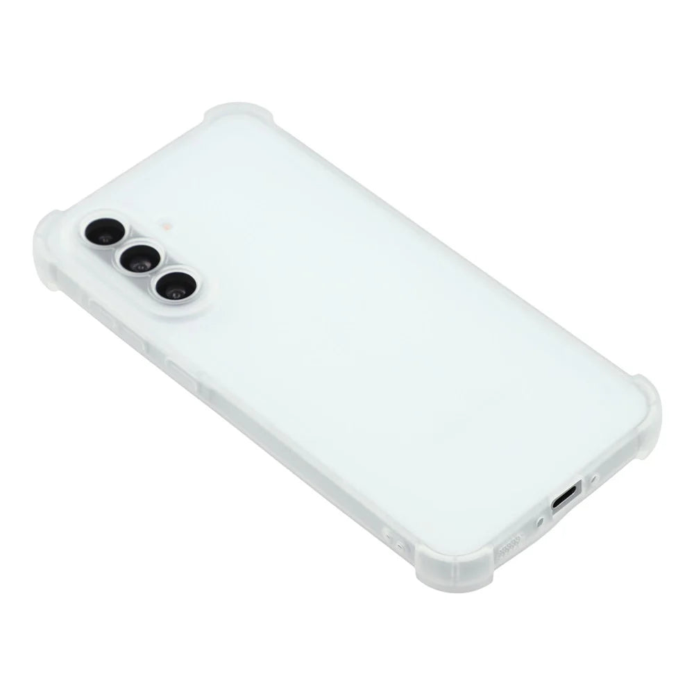 For Samsung Galaxy A56 5G Case Skin Touch Matte TPU Phone Back Cover Precise Cutouts - Transparent White - 4