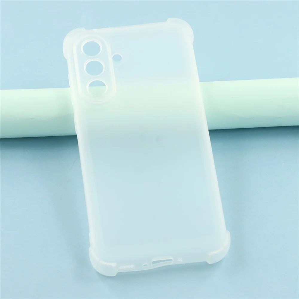 For Samsung Galaxy A56 5G Case Skin Touch Matte TPU Phone Back Cover Precise Cutouts - Transparent White - 6