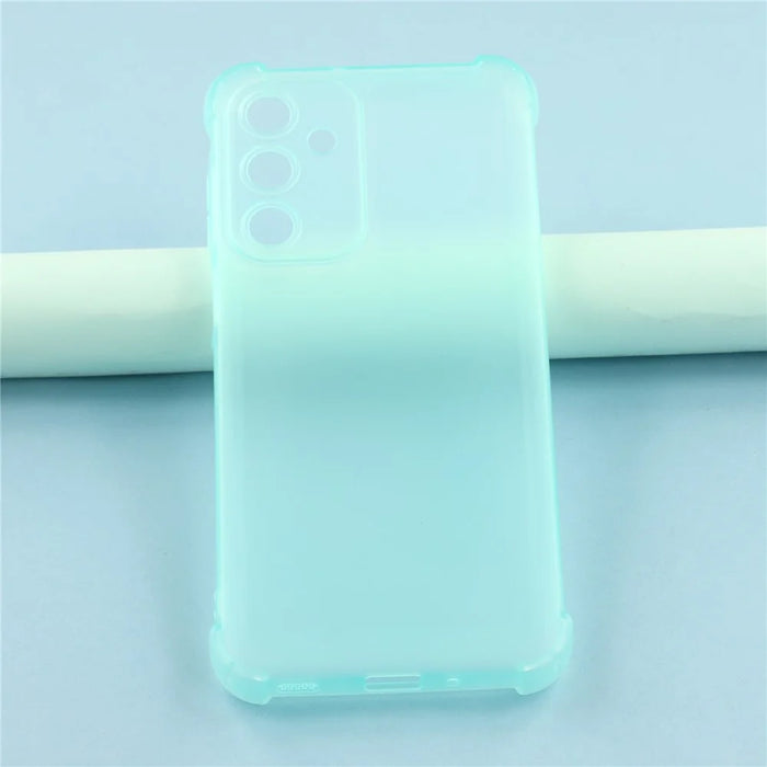 For Samsung Galaxy A55 5G Case Skin Touch Matte TPU Phone Back Cover Precise Cutouts - Transparent Green - 6