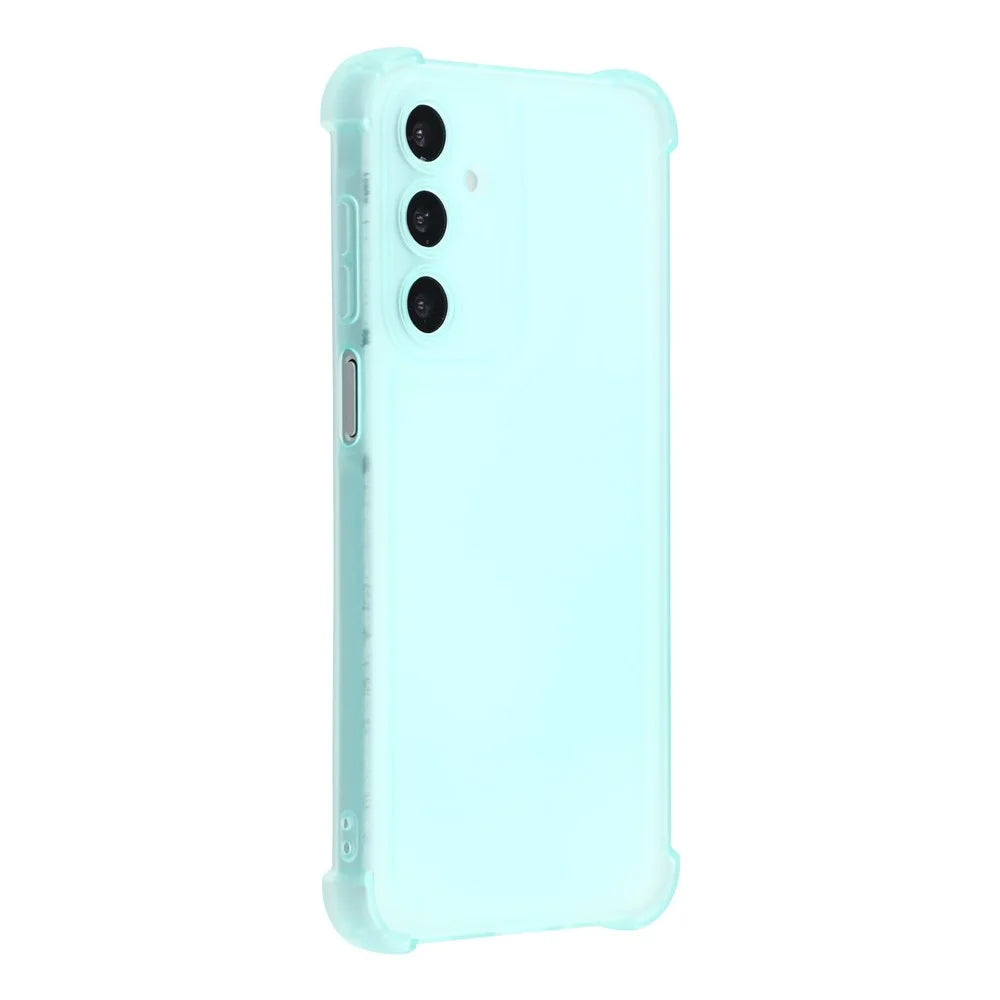 For Samsung Galaxy A25 5G (Global) (161.0mm) Case Skin Touch Matte TPU Phone Back Cover Precise Cutouts - Transparent Green - 1