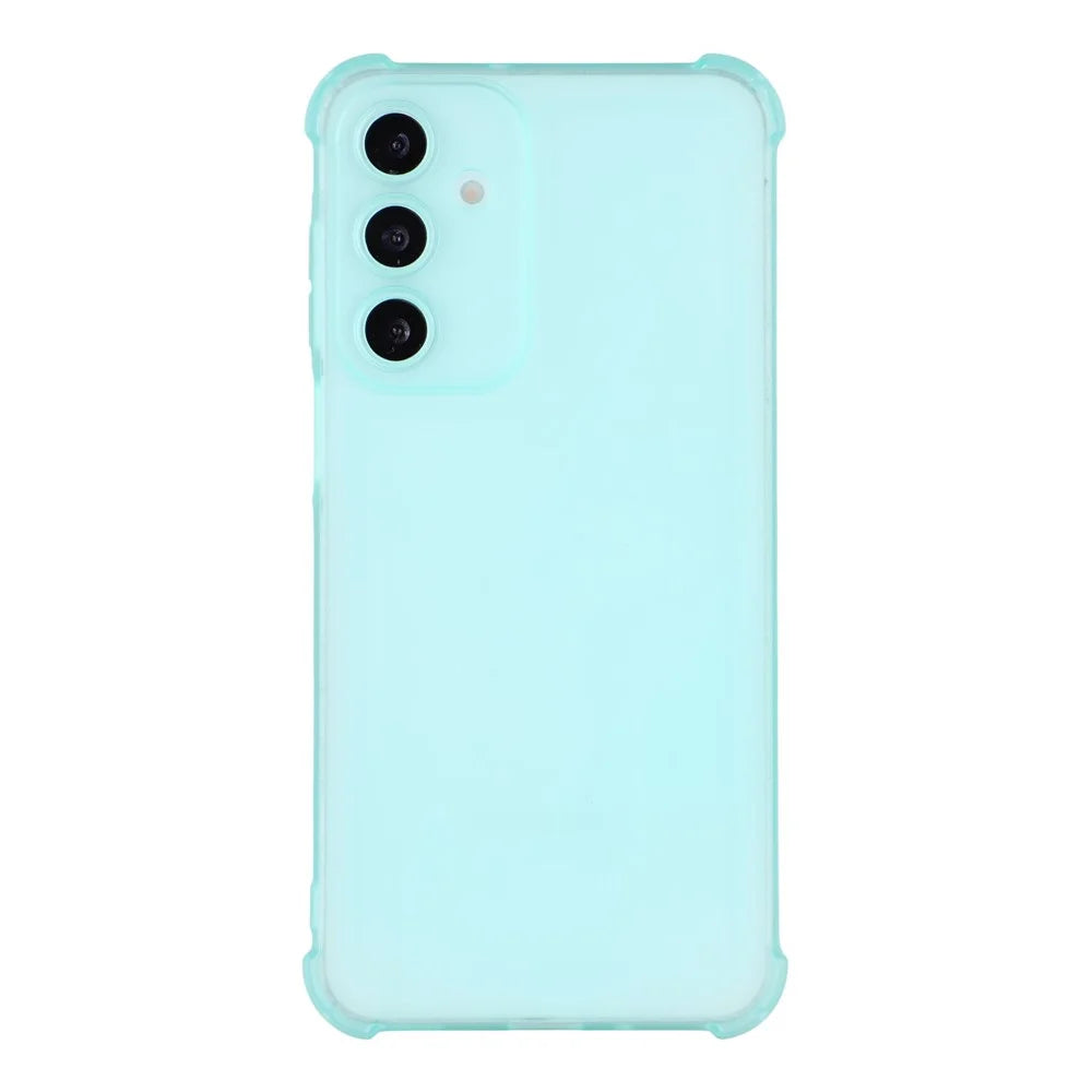 For Samsung Galaxy A15 5G Case Skin Touch Matte TPU Phone Back Cover Precise Cutouts - Transparent Green - 3