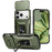 For iPhone 18 Pro / 17 Pro Case Camshield Kickstand TPU + PC Anti-Slip Phone Cover - Green - 1