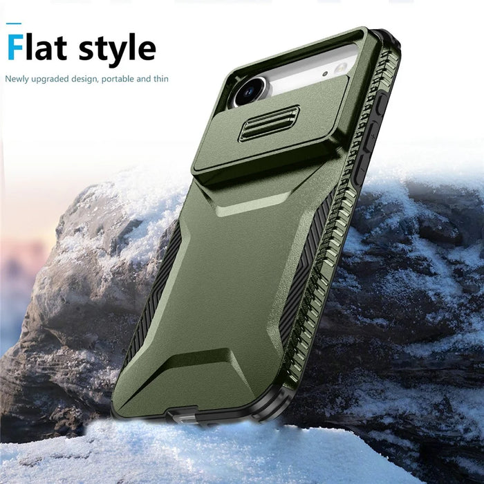 For iPhone Air Case Camshield TPU + PC Phone Cover Non-Slip Side Edge - Green - 5