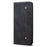 For iPhone 17 Pro Max Case Jeans Cloth Texture Anti-Scratch Leather Stand Phone Cover - Black - 5