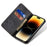 For iPhone 17 Case Jeans Cloth Texture Anti-Scratch Leather Stand Phone Cover - Black - 2