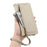ESEBLE E11 For Samsung Galaxy A26 5G Case Zipper Pocket Litchi Texture Leather Phone Cover with Mirror and Wrist Strap - Khaki - 4