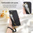 ESEBLE E11 For Samsung Galaxy A36 5G Case Zipper Pocket Litchi Texture Leather Phone Cover with Mirror and Wrist Strap - Black - 5
