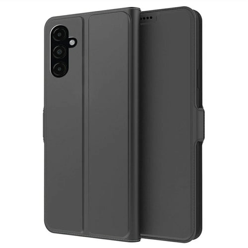 For Samsung Galaxy A18 5G / A18 4G / A17 5G / A17 4G Case Shockproof TPU Inner Shell Leather Phone Cover Card Slot - Black - 1