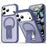 For iPhone 17 Pro Max Case Compatible with MagSafe PC + TPU Phone Cover with Kickstand - Dark Purple - 1