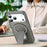 For iPhone 17 Pro Max Case Compatible with MagSafe PC + TPU Phone Cover with Kickstand - Dark Purple - 3