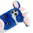 For iPhone 17 Pro Max Case Fluffy Cute Cow Winter Plush Inner TPU Phone Cover - Blue - 7