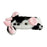 For iPhone 17 Case Fluffy Cute Cow Winter Plush Inner TPU Phone Cover - Black - 5