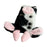 For iPhone 17 Case Fluffy Cute Cow Winter Plush Inner TPU Phone Cover - Black - 6