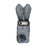 For iPhone Air Case Plush Cute Bunny Winter Fluffy TPU Phone Cover - Dark Grey - 1