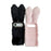 For iPhone Air Case Plush Cute Bunny Winter Fluffy TPU Phone Cover - Dark Grey - 2