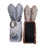 For iPhone 17 Case Plush Cute Bunny Winter Fluffy TPU Phone Cover - Brown - 2