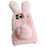 For iPhone 17 Pro Max Case Plush Cute Bunny Winter Fluffy TPU Phone Cover - Dark Grey - 6