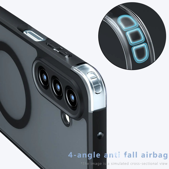 For Samsung Galaxy A24 5G Magnetic Case TPU + PC Matte Skin Touch Phone Cover - 5