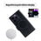 For iPhone 16 Pro Max Case Compatible with MagSafe Wallet Stand Leather Flip Phone Cover - Black - 3
