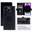 For iPhone 16 Pro Max Case Compatible with MagSafe Wallet Stand Leather Flip Phone Cover - Black - 5