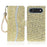 For iPhone Air Case PU Leather Wallet Card Slots Glitter Phone Cover - Gold - 1