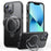 For iPhone 13 Case Compatible with MagSafe Drop Proof TPU PC Kickstand Phone Cover - Black - 1