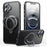 For iPhone 16 Case Compatible with MagSafe Drop Proof TPU PC Kickstand Phone Cover - Black - 1