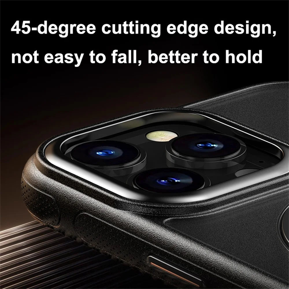 For iPhone 16 Pro Max Case Compatible with MagSafe Drop Proof TPU PC Kickstand Phone Cover - Black - 5