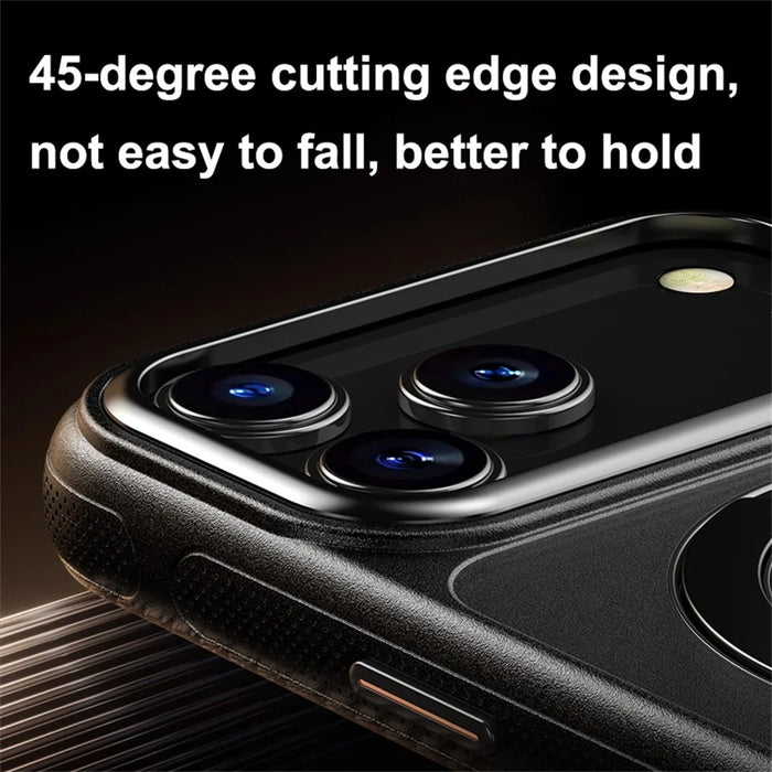 For iPhone 17 Pro Case Compatible with MagSafe Drop Proof TPU PC Kickstand Phone Cover - Black - 5