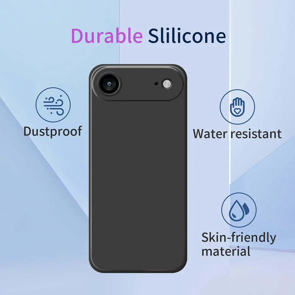 For iPhone Air Case Soft TPU Shockproof Protective Phone Cover - Black - 6