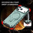 For iPhone 18 Pro Max / 17 Pro Max Case Compatible with MagSafe Four Corner Airbags PC + TPU Phone Cover - Blackish Green - 2