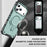 For iPhone 18 Pro Max / 17 Pro Max Case Compatible with MagSafe Four Corner Airbags PC + TPU Phone Cover - Blackish Green - 5