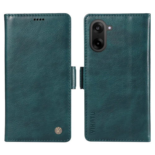 YIKATU For OnePlus Nord CE5 5G / OnePlus Ace 5 Racing 5G Case  YK-007 Litchi Texture PU Leather Wallet Phone Cover - Blue - 1