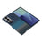 For Samsung Galaxy Z Fold7 5G Case Gradient Aramid Fiber Magnetic Phone Cover with Metal Lens Frame - Blue Floating Weave - 4