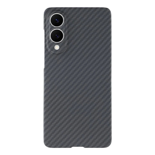 For Samsung Galaxy S25 Edge Magnetic Case 1500D Coarse Texture Aramid Fiber Phone Cover Precision Cut-Out - Black - 1