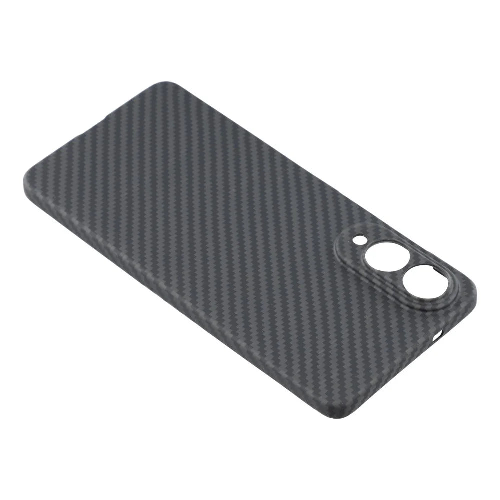 For Samsung Galaxy S25 Edge Magnetic Case 1500D Coarse Texture Aramid Fiber Phone Cover Precision Cut-Out - Black - 5