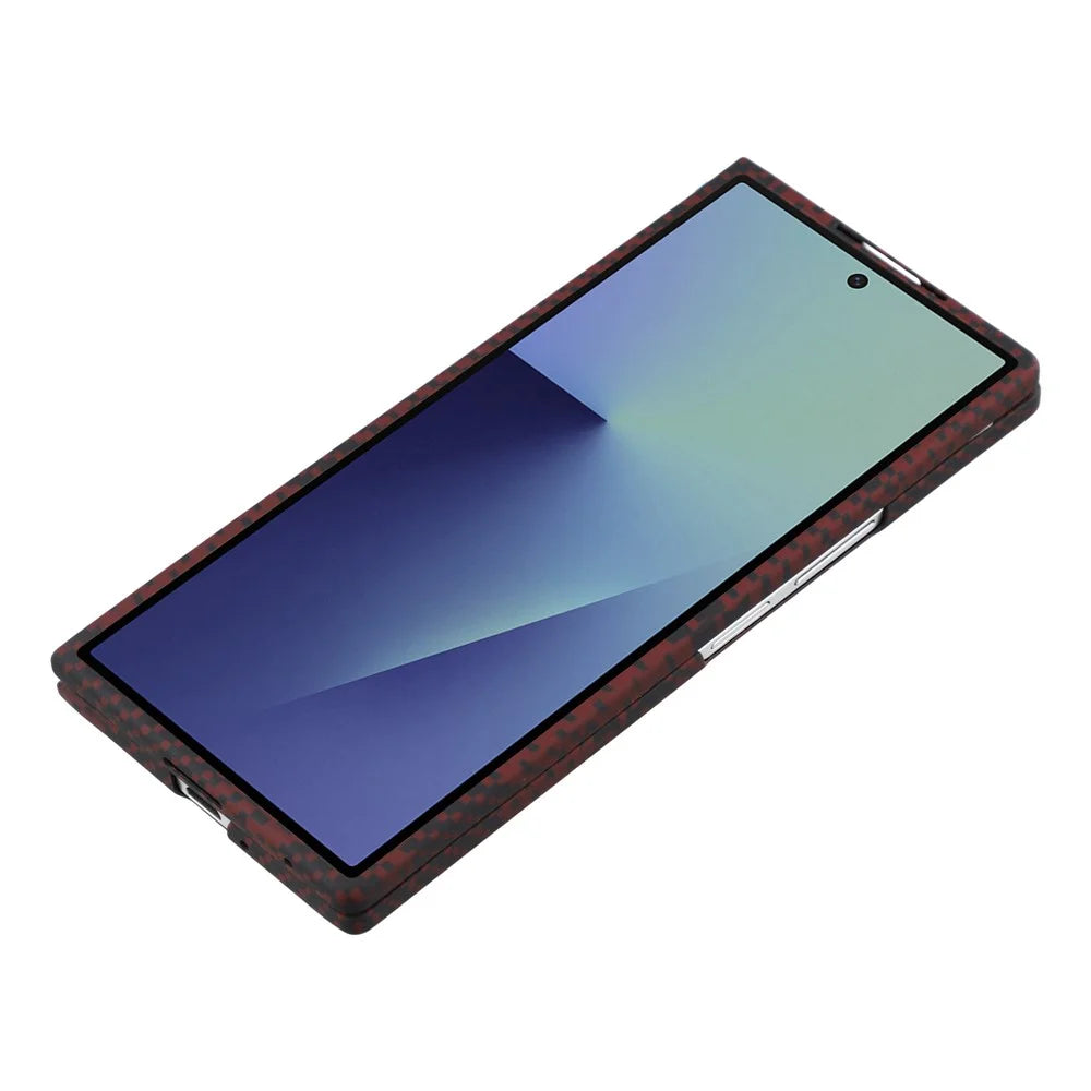 For Samsung Galaxy Z Fold7 5G Magnetic Case Camouflage Pattern Aramid Fiber Phone Cover with Metal Lens Frame / Front Frame - 5